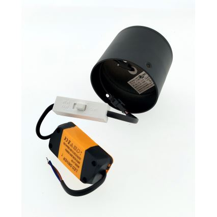 LED Bodové svítidlo LED/5W/230V 3000/4000/6400K pr. 7,5 cm černá