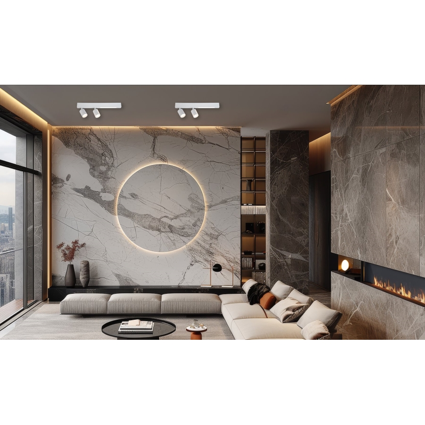 LED Bodové svítidlo MAGNET LED/5W/230V + 2xGU10/60W 3000/4000K bílá