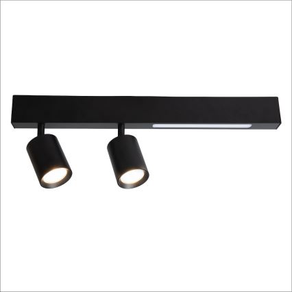 LED Bodové svítidlo MAGNET LED/5W/230V + 2xGU10/60W 3000/4000K černá
