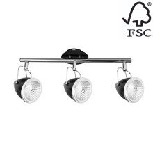 LED Bodové svítidlo OLIVER 3xGU10/5,5W/230V – FSC certifikováno
