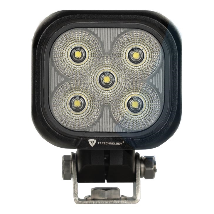 LED Bodové svítidlo pro automobil BLACK LED/50W/10-30V IP69 5700K hranatý