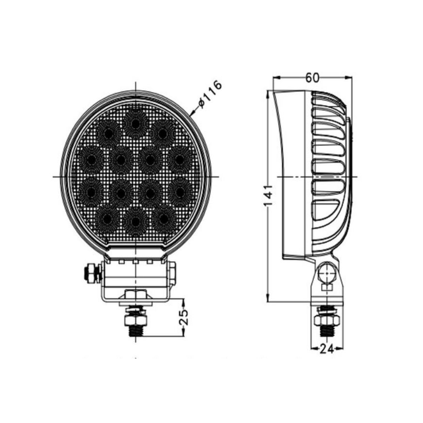LED Bodové svítidlo pro automobil OSRAM LED/56W/10-30V IP68 5700K