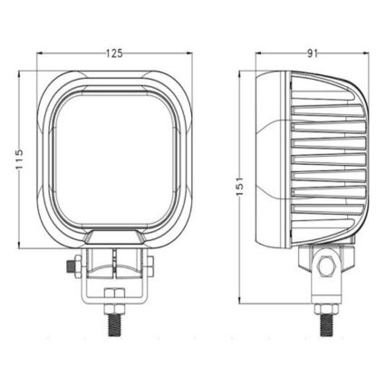 LED Bodové svítidlo pro automobil OSRAM LED/90W/10-30V IP68 5700K