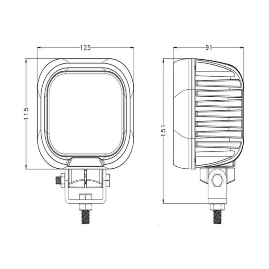 LED Bodové svítidlo pro automobil OSRAM LED/90W/10-30V IP68 5700K