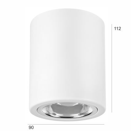 LED Bodové svítidlo TACO 1xE27/15W/230V bílá