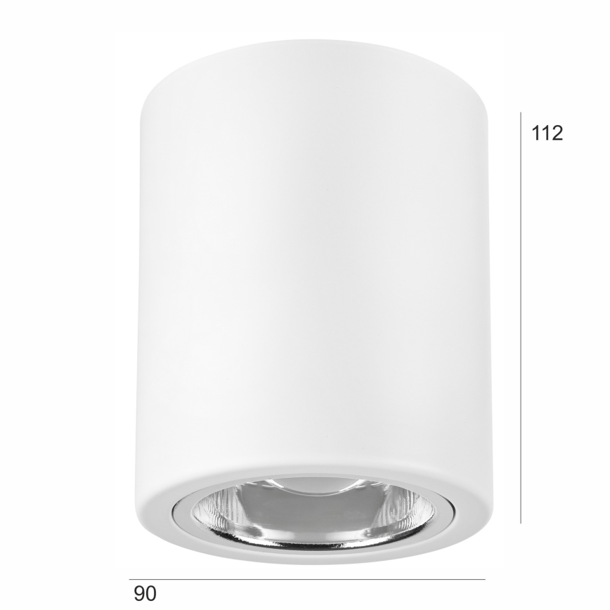 LED Bodové svítidlo TACO 1xE27/15W/230V bílá
