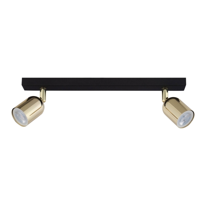 LED Bodové svítidlo TOP 2xGU10/10W/230V černá/zlatá