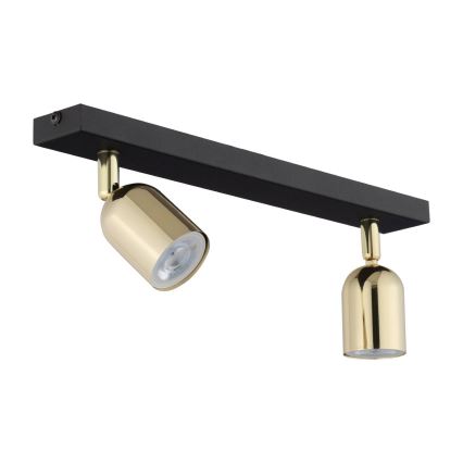 LED Bodové svítidlo TOP 2xGU10/10W/230V černá/zlatá