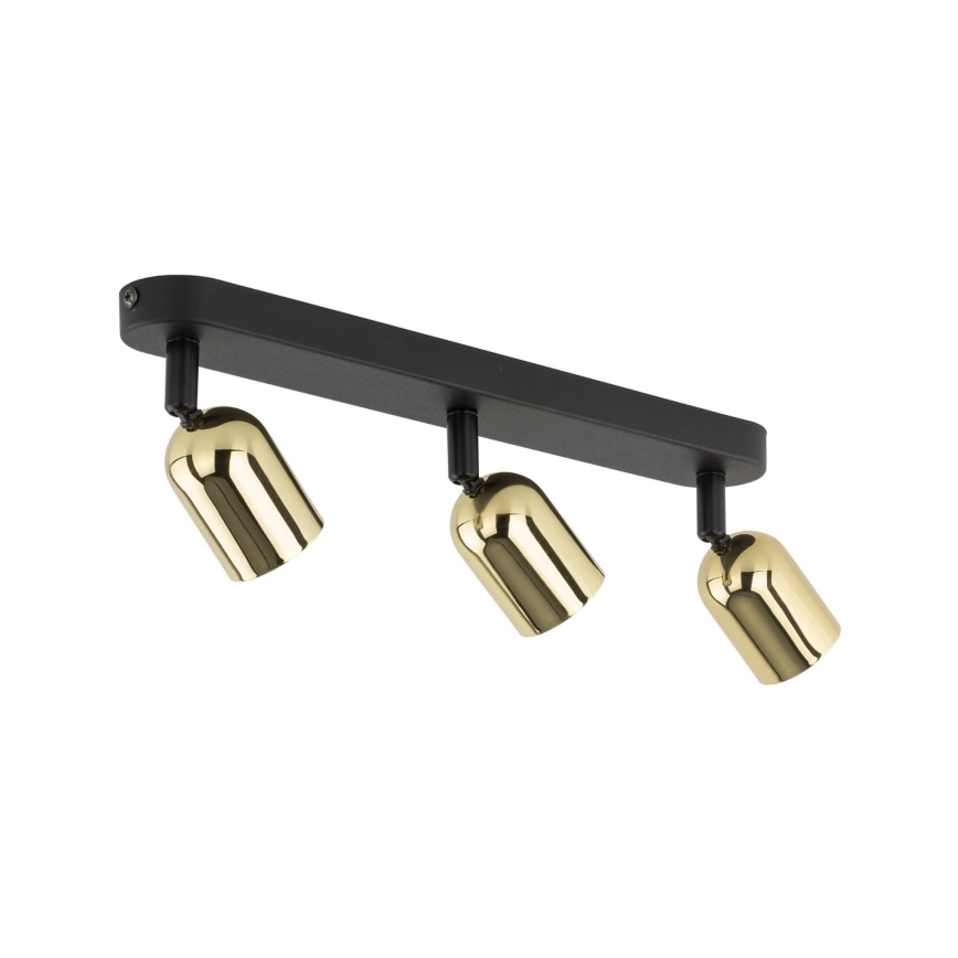 LED Bodové svítidlo TOP 3xGU10/10W/230V černá/zlatá