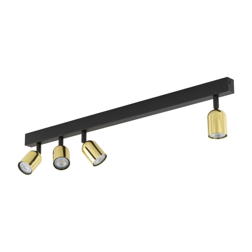 LED Bodové svítidlo TOP 4xGU10/10W/230V černá/zlatá