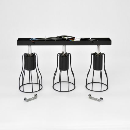 LED Bodové svítidlo TUBE II 3xE27/15W/230V černá