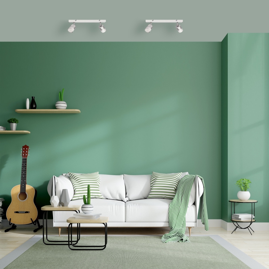 LED Bodové svítidlo TUBSSON 2xGU10/4,8W/230V bílá/lesklý chrom