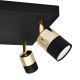 LED Bodové svítidlo TUBSSON 4xGU10/6,5W/230V černá/zlatá