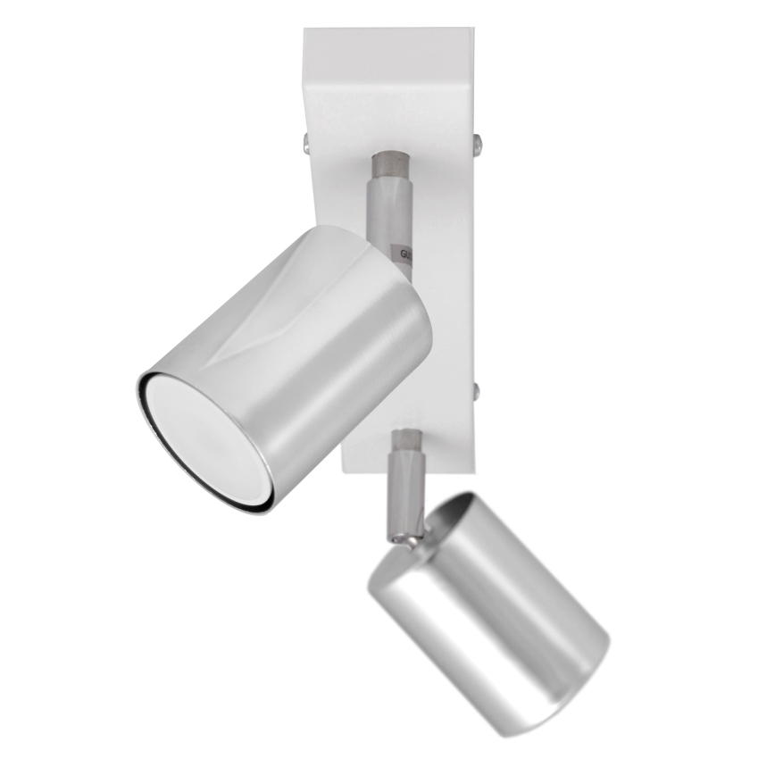 LED Bodové svítidlo TUNE 2xGU10/4,8W/230V matný chrom/bílá