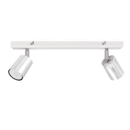 LED Bodové svítidlo TUNE 2xGU10/4,8W/230V matný chrom/bílá