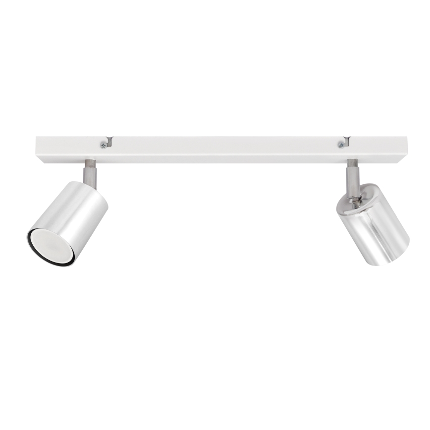 LED Bodové svítidlo TUNE 2xGU10/4,8W/230V matný chrom/bílá