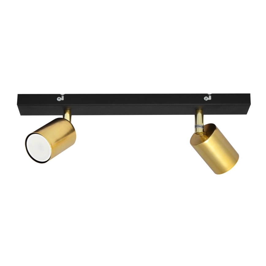 LED Bodové svítidlo TUNE 2xGU10/4,8W/230V zlatá/černá