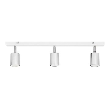 LED Bodové svítidlo TUNE 3xGU10/4,8W/230V matný chrom/bílá