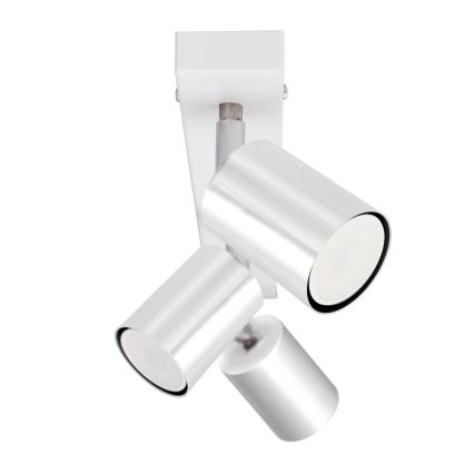 LED Bodové svítidlo TUNE 3xGU10/4,8W/230V matný chrom/bílá