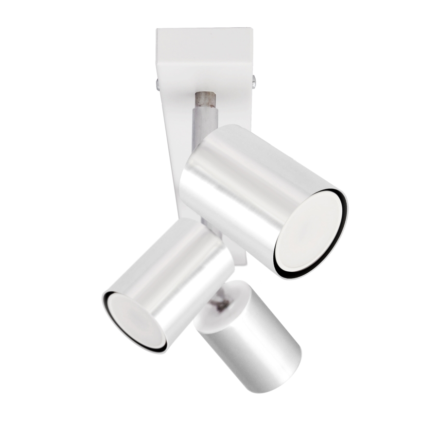 LED Bodové svítidlo TUNE 3xGU10/4,8W/230V matný chrom/bílá