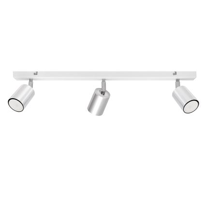 LED Bodové svítidlo TUNE 3xGU10/4,8W/230V matný chrom/bílá