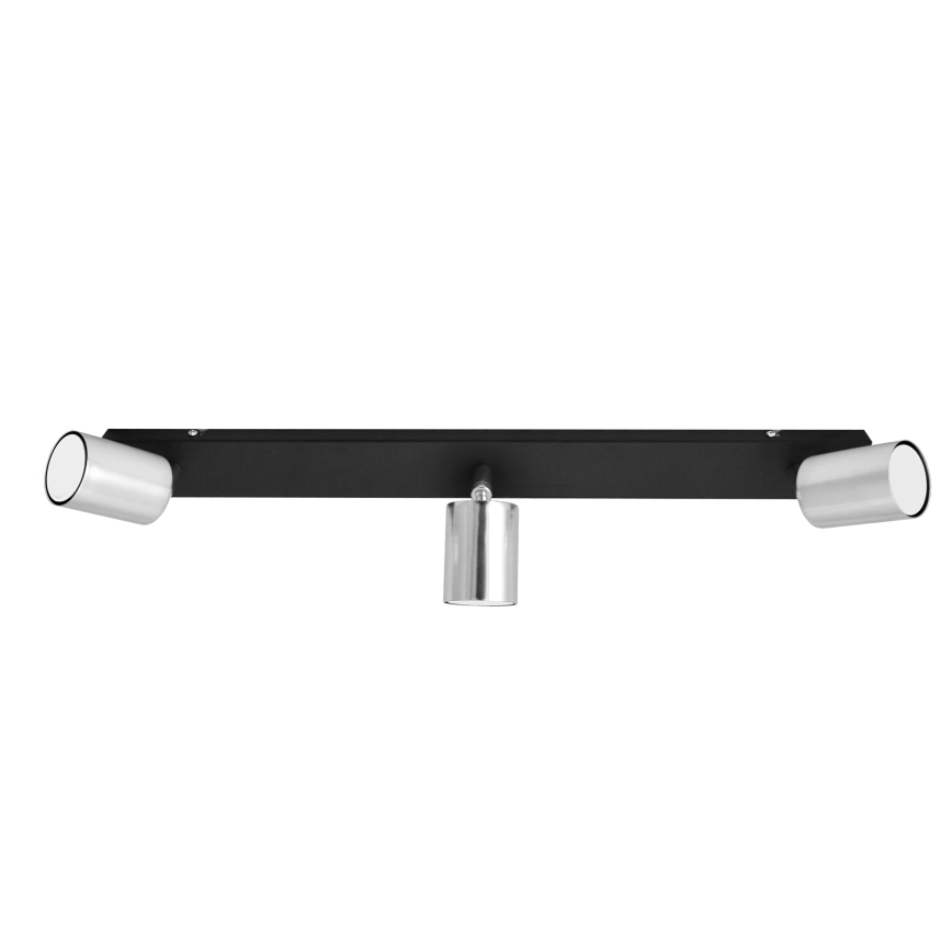 LED Bodové svítidlo TUNE 3xGU10/4,8W/230V matný chrom/černá
