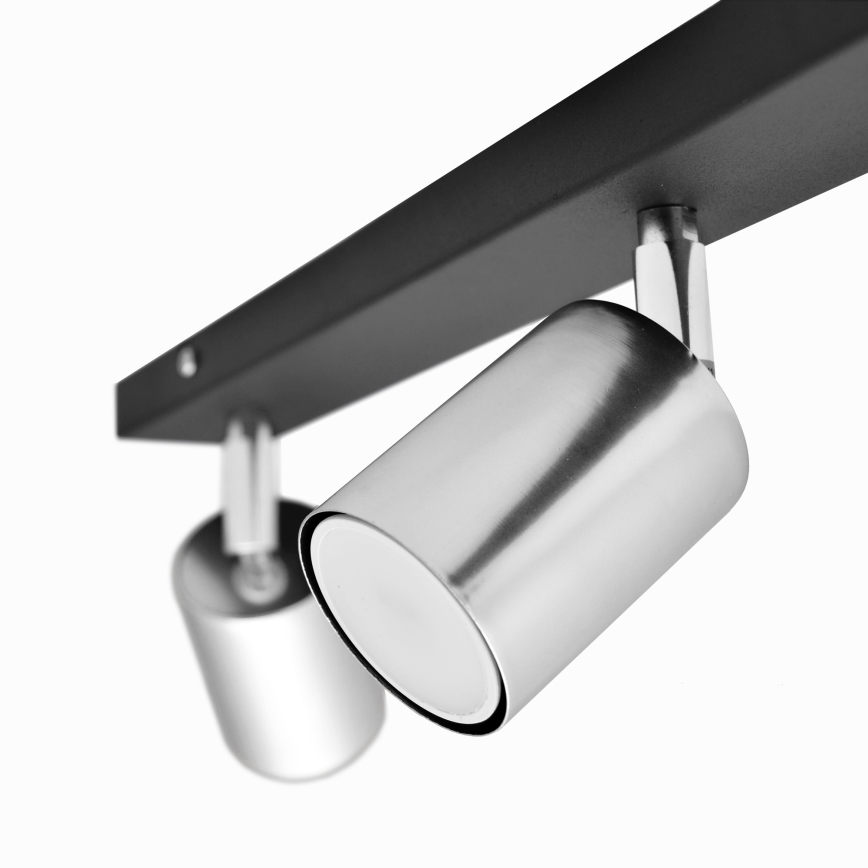 LED Bodové svítidlo TUNE 3xGU10/4,8W/230V matný chrom/černá