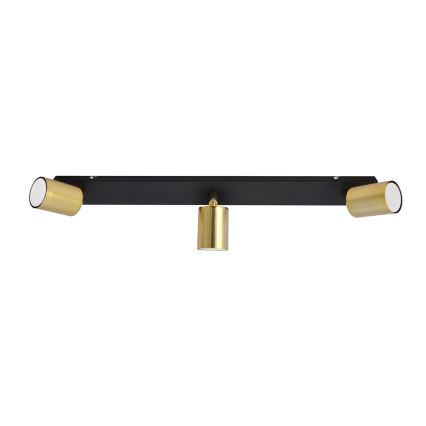 LED Bodové svítidlo TUNE 3xGU10/4,8W/230V zlatá/černá