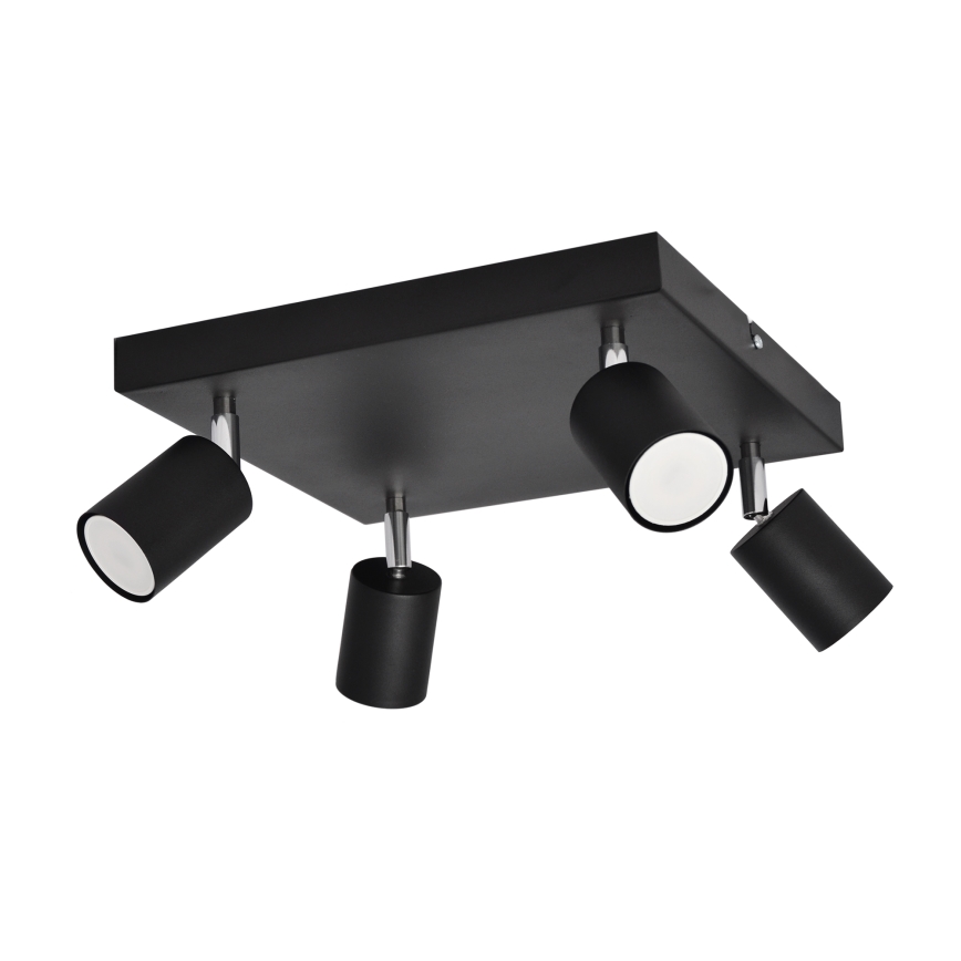 LED Bodové svítidlo TUNE 4xGU10/4,8W/230V černá