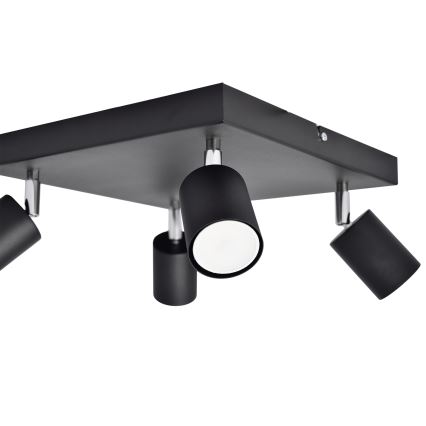 LED Bodové svítidlo TUNE 4xGU10/4,8W/230V černá
