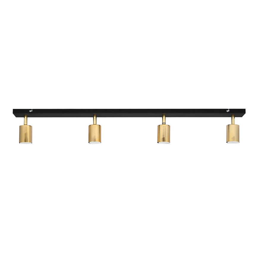 LED Bodové svítidlo TUNE 4xGU10/4,8W/230V zlatá/černá