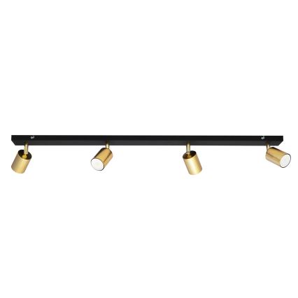 LED Bodové svítidlo TUNE 4xGU10/4,8W/230V zlatá/černá
