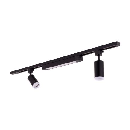 LED Bodové svítidlo v lištovém systému TRACER 2xGU10/10W/230V + LED/20W 1 m černá