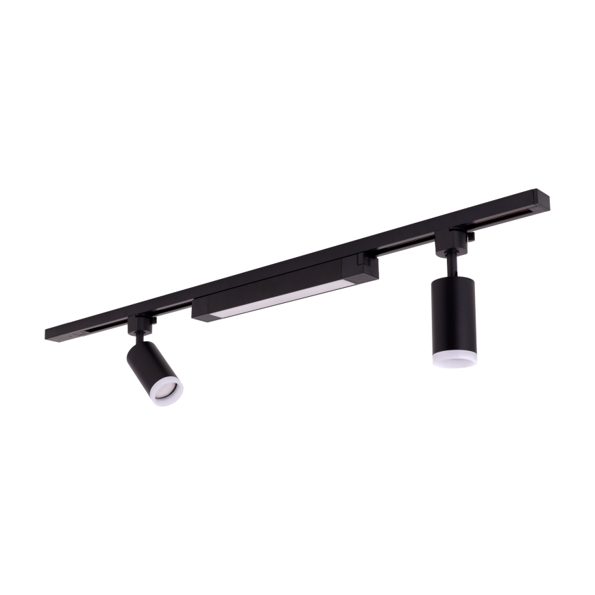 LED Bodové svítidlo v lištovém systému TRACER 2xGU10/10W/230V + LED/20W 1 m černá