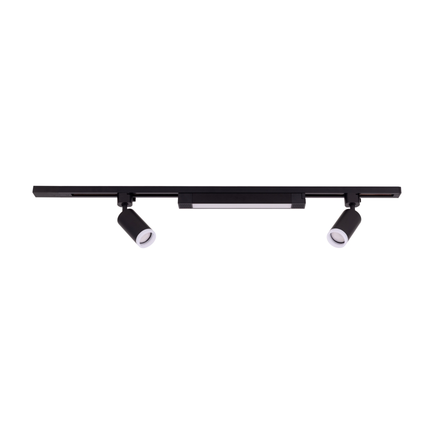 LED Bodové svítidlo v lištovém systému TRACER 2xGU10/10W/230V + LED/20W 1 m černá