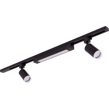 LED Bodové svítidlo v lištovém systému TRACER 2xGU10/10W/230V + LED/20W 1 m černá