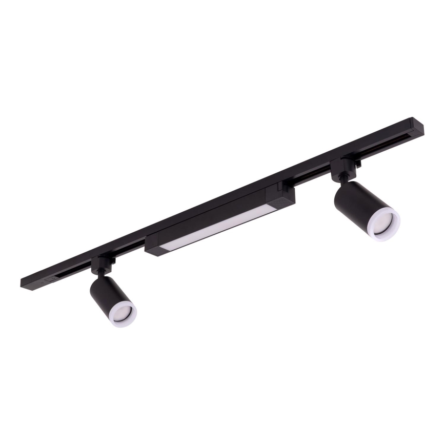 LED Bodové svítidlo v lištovém systému TRACER 2xGU10/10W/230V + LED/20W 1 m černá