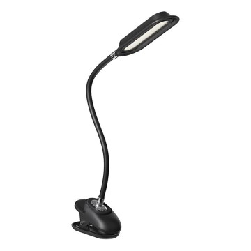 LED+CCT Stmívatelná stolní lampa s klipem CLIP LED/7,5W/230V 3000/4200/5000K černá