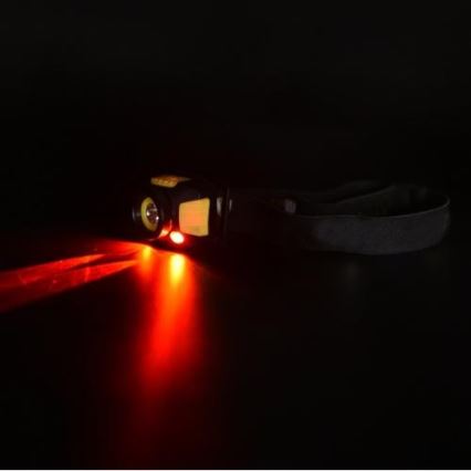 LED Čelovka 2xLED/5W/3xAAA + LED/3W