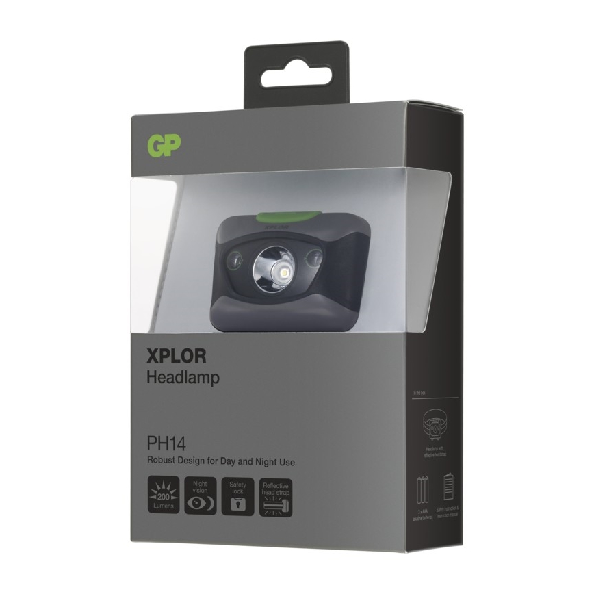 LED Čelovka GP CREE SMD 2xLED/3xAAA