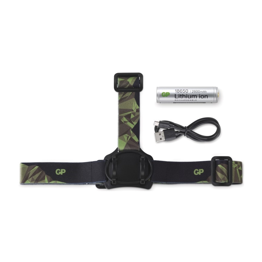 LED čelovka GP DISCOVERY CHR35 LED/3,7V/2600mAh