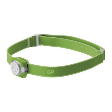 LED Čelovka GP EVERYBODY 4xLED/2×CR2025 zelená