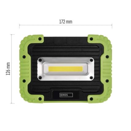 LED COB Nabíjecí reflektor LED/3,7V 3000 mAh IP44