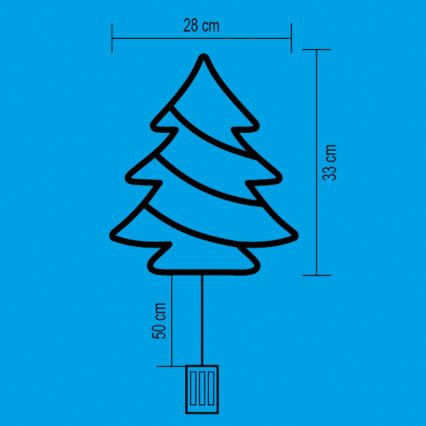 LED Dekorace do okna 35xLED/3xAA teplá bílá