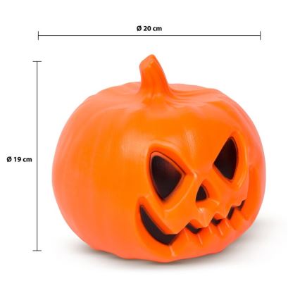 LED Dekorace se zvukovým efektem HALLOWEEN LED/3xAAA dýně