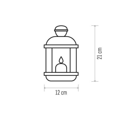 LED Dekorační lucerna VINTAGE 1xLED/1,5W/3xAA