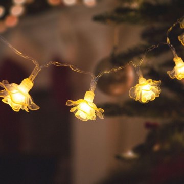 LED Dekorační řetěz 20xLED/3xAA 2,3m teplá bílá