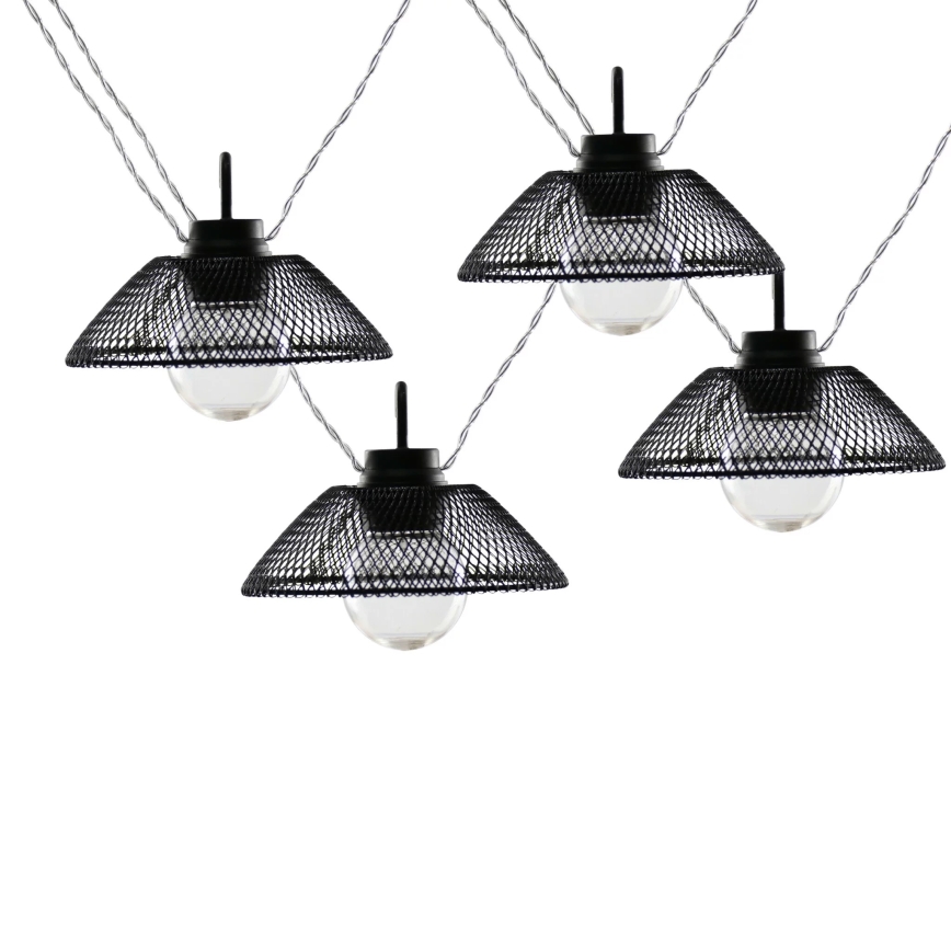 LED Dekorační řetěz ASTRA 10xLED/2xAA 2,1 m černá