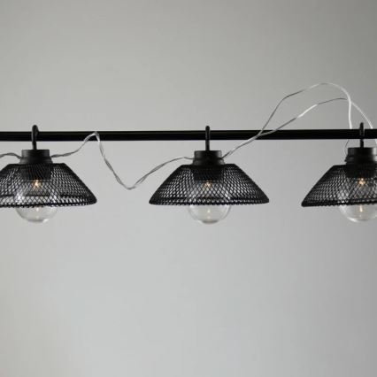 LED Dekorační řetěz ASTRA 10xLED/2xAA 2,1 m černá