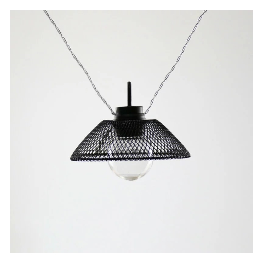 LED Dekorační řetěz ASTRA 10xLED/2xAA 2,1 m černá